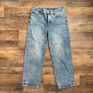 Express Relaxed Straight Blue Denim Jeans Woman’s 8 Regular